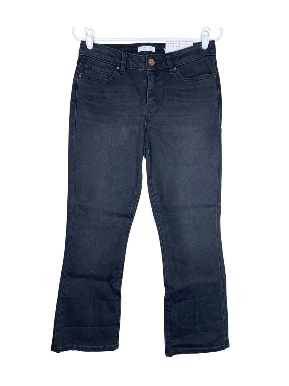 LC Lauren Conrad Black Kick Boot Bootcut Jeans Women’s Size 6